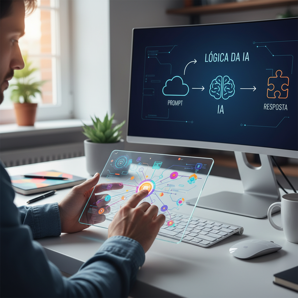 Engenharia de Prompt: o que é, como funciona e por que muda tudo no seu trabalho com IA — Como a IA interpreta um prompt: entendendo a lógica por trás das respostas